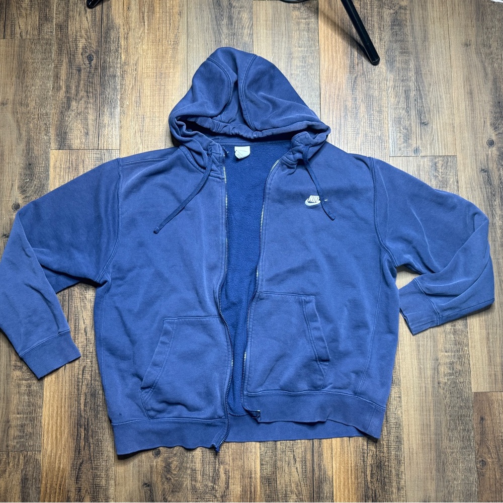 Nike Navy Fleece Hoodie